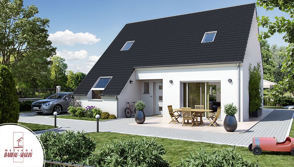 maison design toit en pente