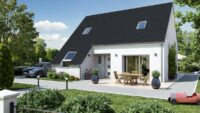 maison design toit en pente