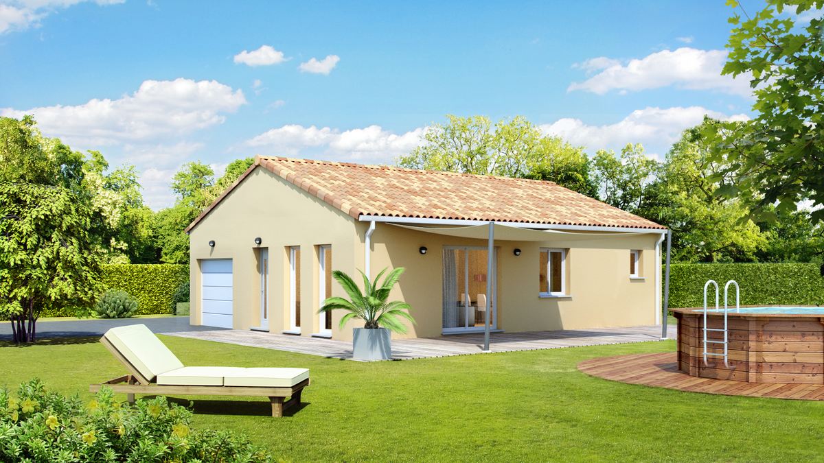 maison à plan carré à petit prix