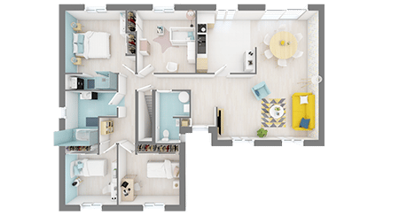 plan maison en l sommiere