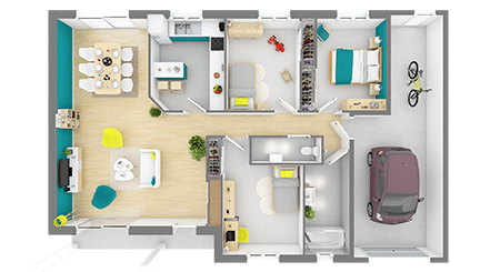 plan maison traditionnelle meniliere