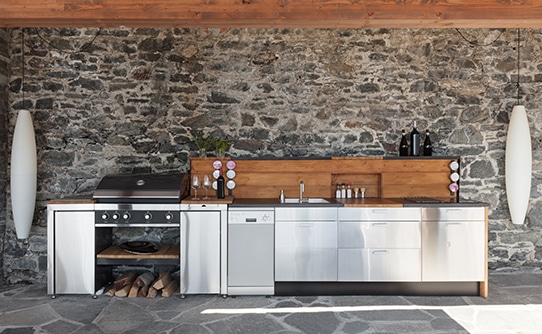 cuisine exterieure fixe ou modulaire