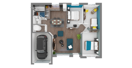 focus 73 garage sud plan