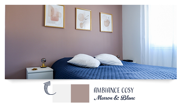 Couleur blanc pure et peinture taupe